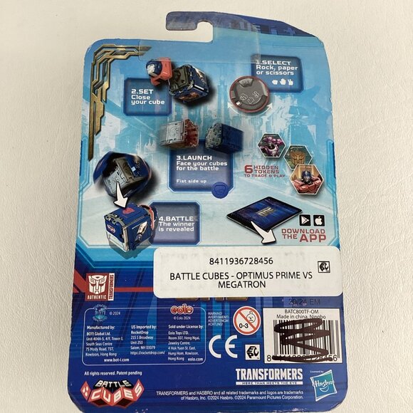 Transformers Battle Cubes Optimus Prime Megatron Bumblebee Elita 2024 Hasbro - Picture 3 of 9